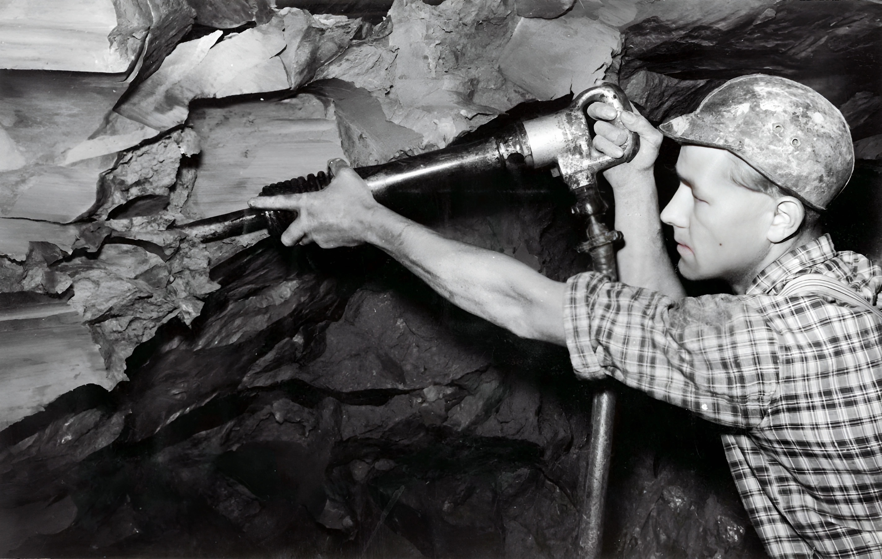 Der erste Einsatz mit dem Pressluftspaten 1951